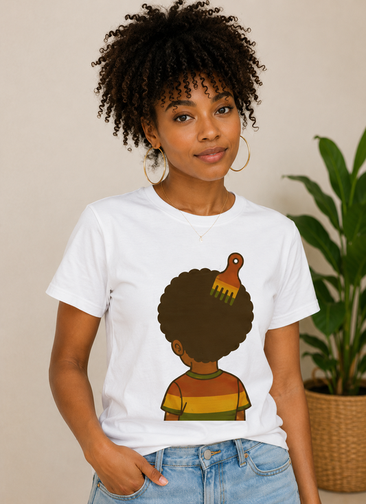 T-shirt Femme Cheveux Naturels & Culture Afro