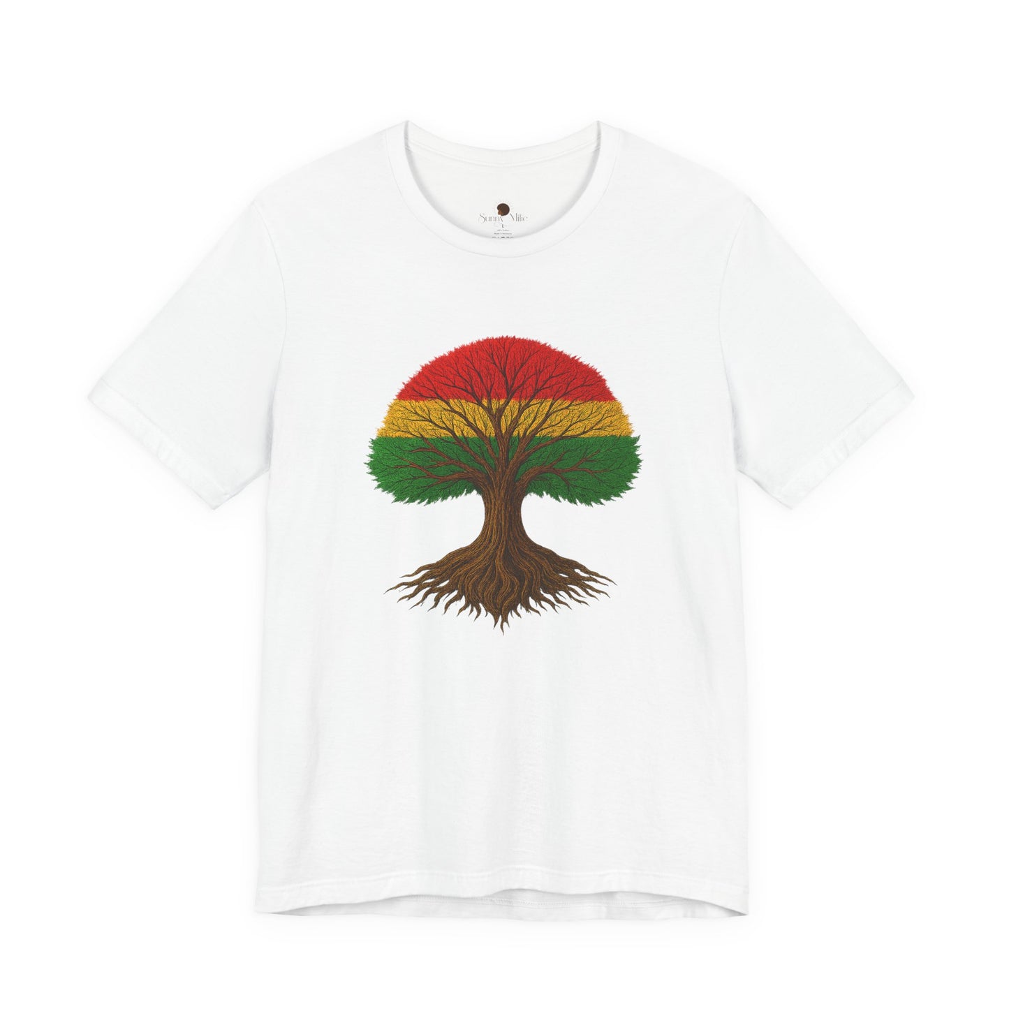 T-shirt Graphique Arbre Roots – Inspiration Reggae
