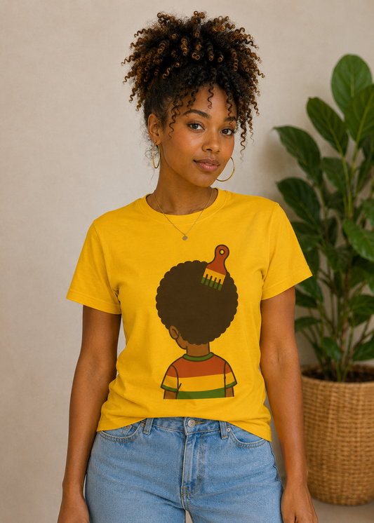T-shirt Femme Cheveux Naturels & Culture Afro